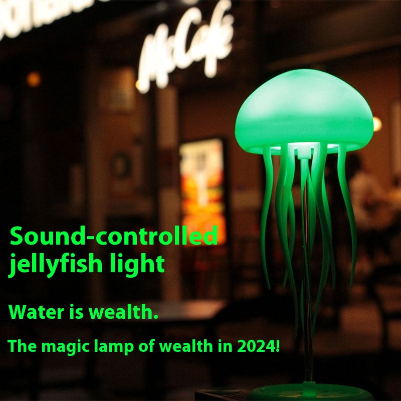 NNEDSZ Hanging Style Jellyfish Shaped Night Light - 1000mAh Rechargeable LED Lamp